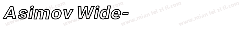 Asimov Wide字体转换